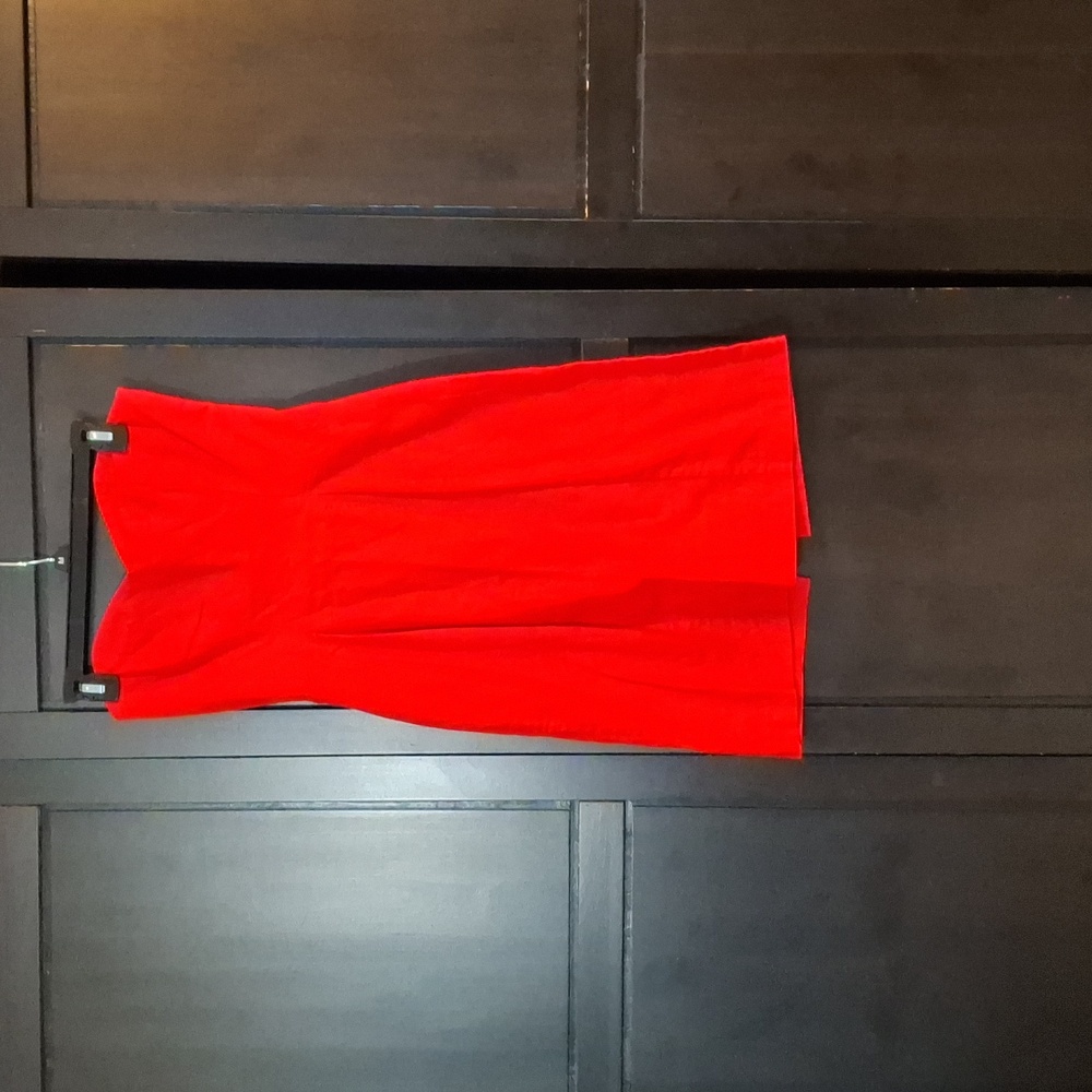 Moda International 80s/90s vintage RED STRAPLESS Sweetheart Neckline Dress